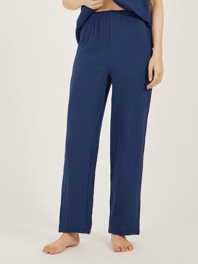 Styli Styli Unwind Cotton Gauze Ruffle Cami and Pyjama Set  - Image 5
