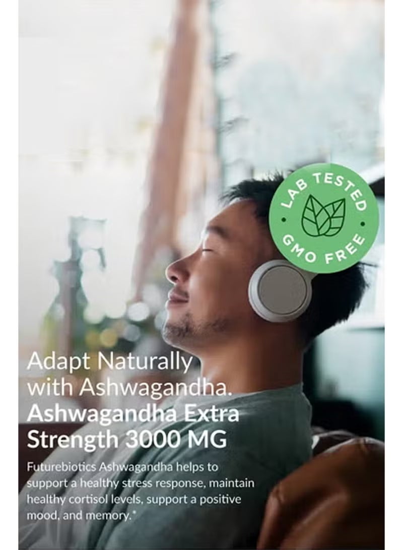 Extra Ashwagandha Capsules Extra Strength 3000mg - Stress Relief Formula, Natural Mood Support, Stress, Focus, and Energy Support Supplement, 120 Capsules - Image 5