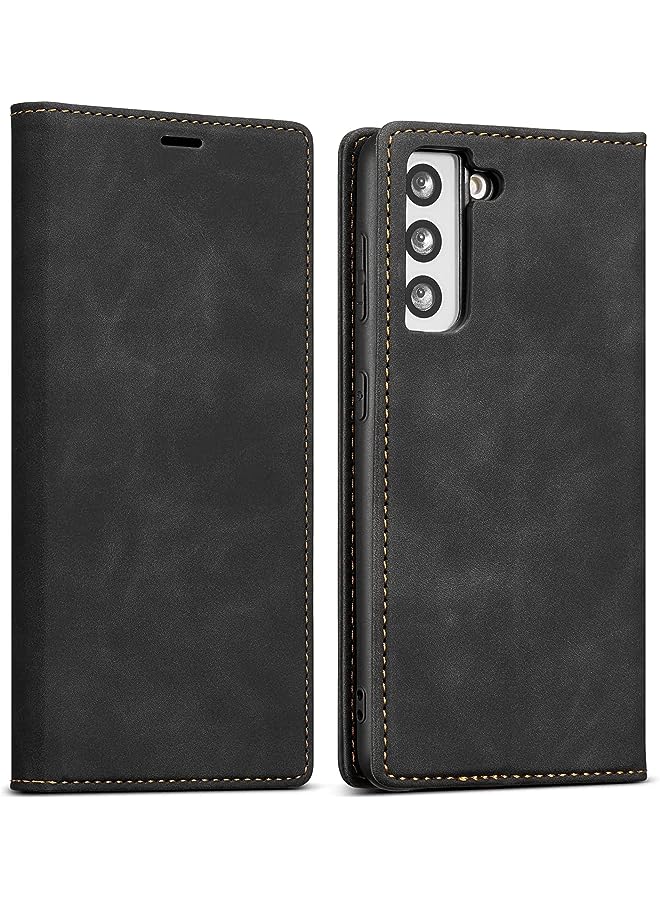 YoYoTech Luxury PU Leather Flip Samsung Galaxy Z Fold 4 5G Case with Kickstand Card Slot Holder Magnetic Closure Shockproof Durable Wallet Cover–Brown - Image 1