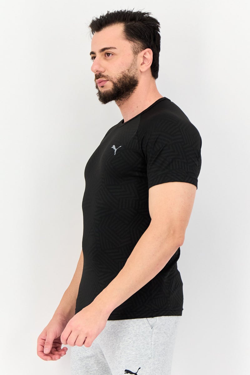 PUMA تي شيرت تدريب قصير الأكمام للرجال، رياضي، أسود - Image 2