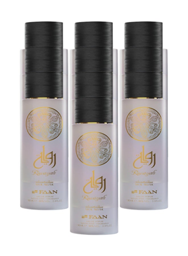 Faan 10 Pieces Riwayah Silk Musk Perfume For Women 100ml EDP - Image 1