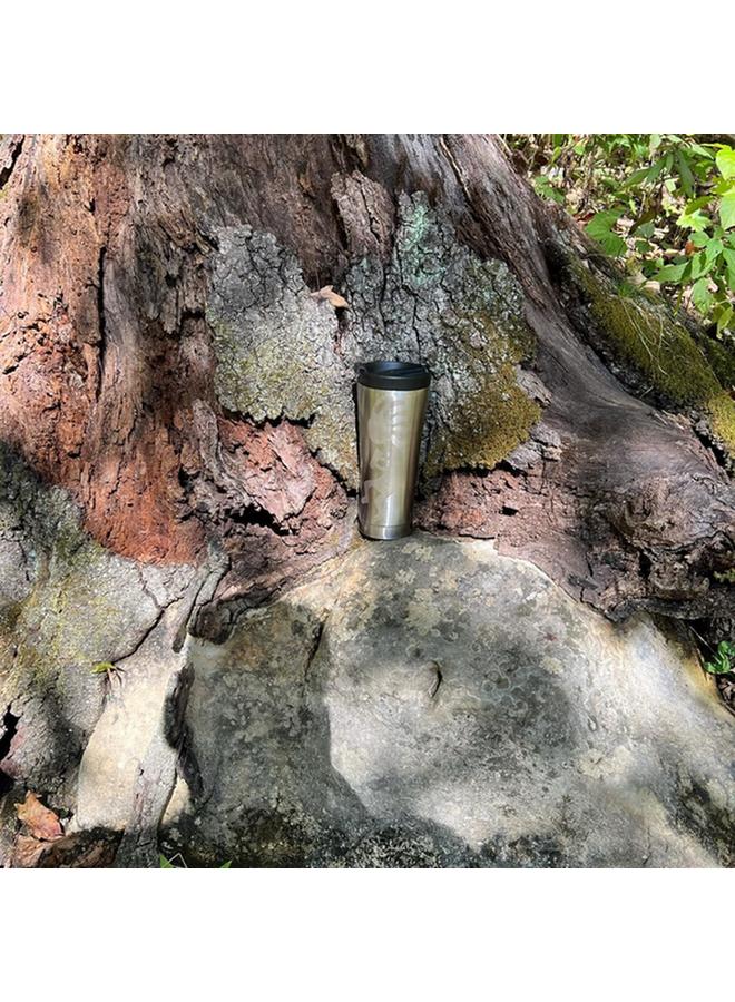 اكوابيلي كوب سفر معزول مزدوج الجدار C116 باللونين الفضي والأسود 480 مل 90050 - Image 4