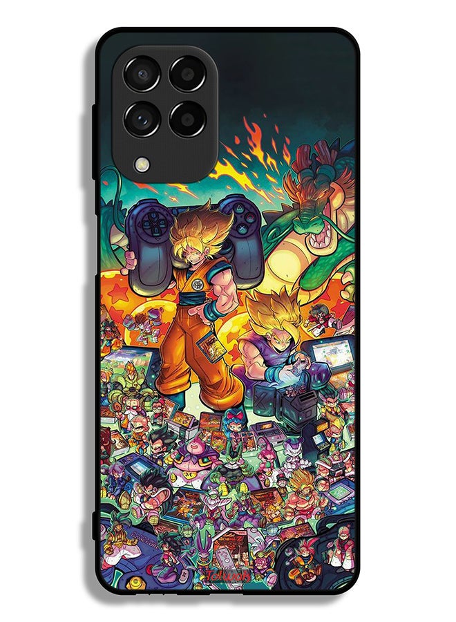 Tolwak Samsung Galaxy M53 Protective Case Cover Gamer Art Doodles - Image 2