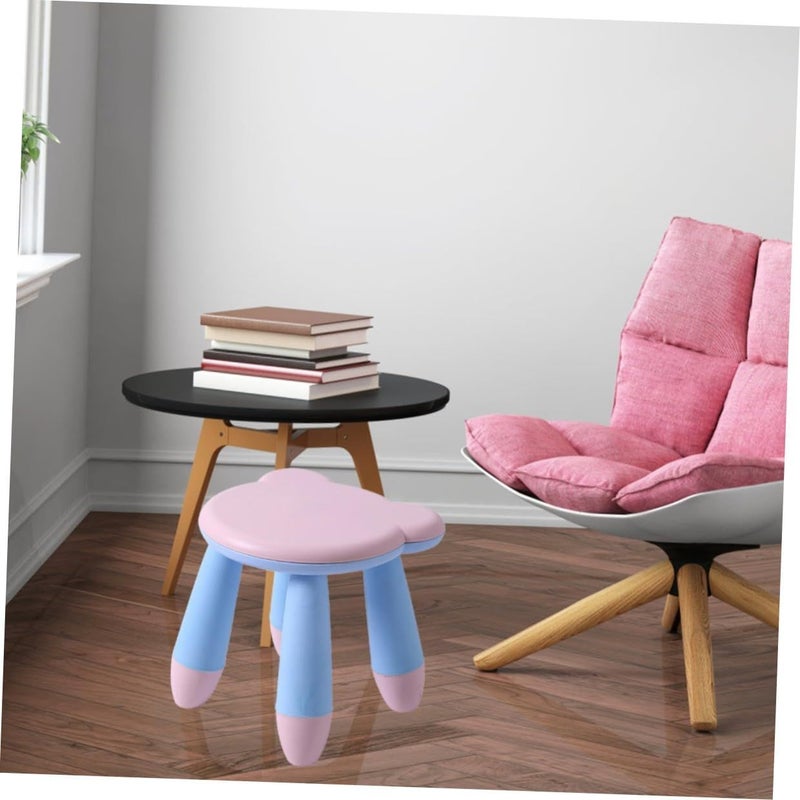 Pink Plastic Anti Slip Step Stool Cartoon Bear Design For Home And Kindergarten Seating - Image 3