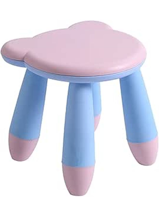 Pink Plastic Anti Slip Step Stool Cartoon Bear Design For Home And Kindergarten Seating - Image 1