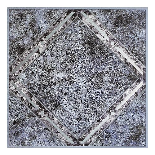 Achim Tivoli Self Adhesive Vinyl Floor Tiles, 45 Tiles - 12" x 12", Metallic Marble Diamond - Peel & Stick, DIY Flooring for Kitchen, Dining Room, Bedrooms, Basements & Bathrooms by Achim Home Decor - Image 1