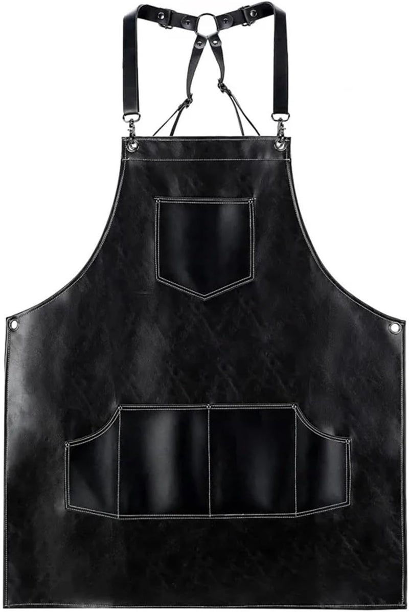 Rubber Apron 1pc Professional Waterproof Hair Cutting Apron For Men Women Haircut Salon Hairdressing Cloth Gown Wrap Coffee Flower Art - Image 4