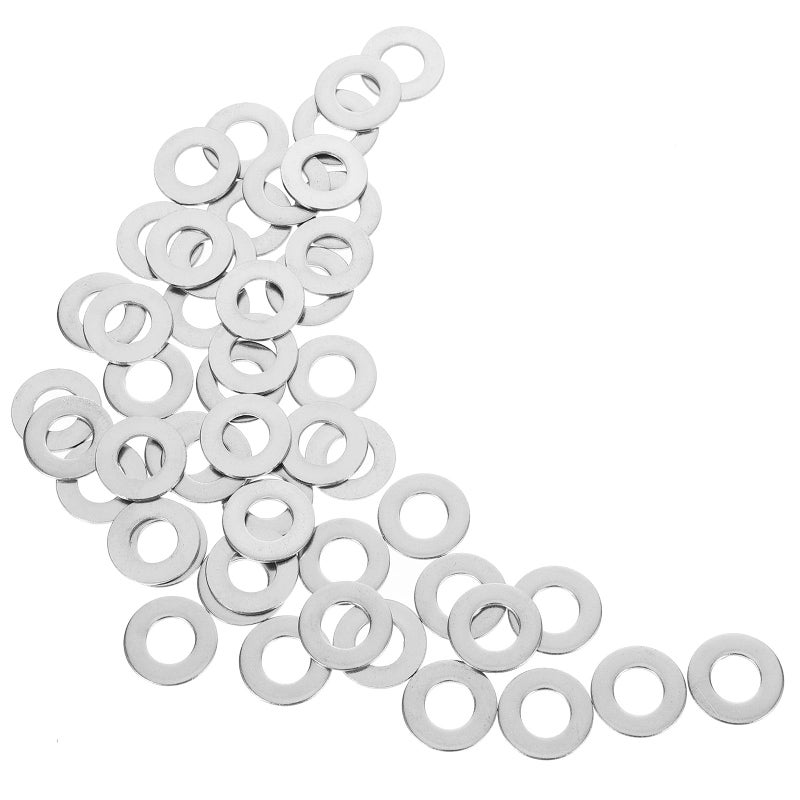 50Pcs 3 8 Inch 304 Stainless Steel Flat Washers Anti Loosening Gasket Set For Construction Repair - Image 2