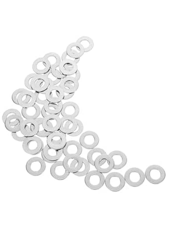 50Pcs 3 8 Inch 304 Stainless Steel Flat Washers Anti Loosening Gasket Set For Construction Repair - Image 1