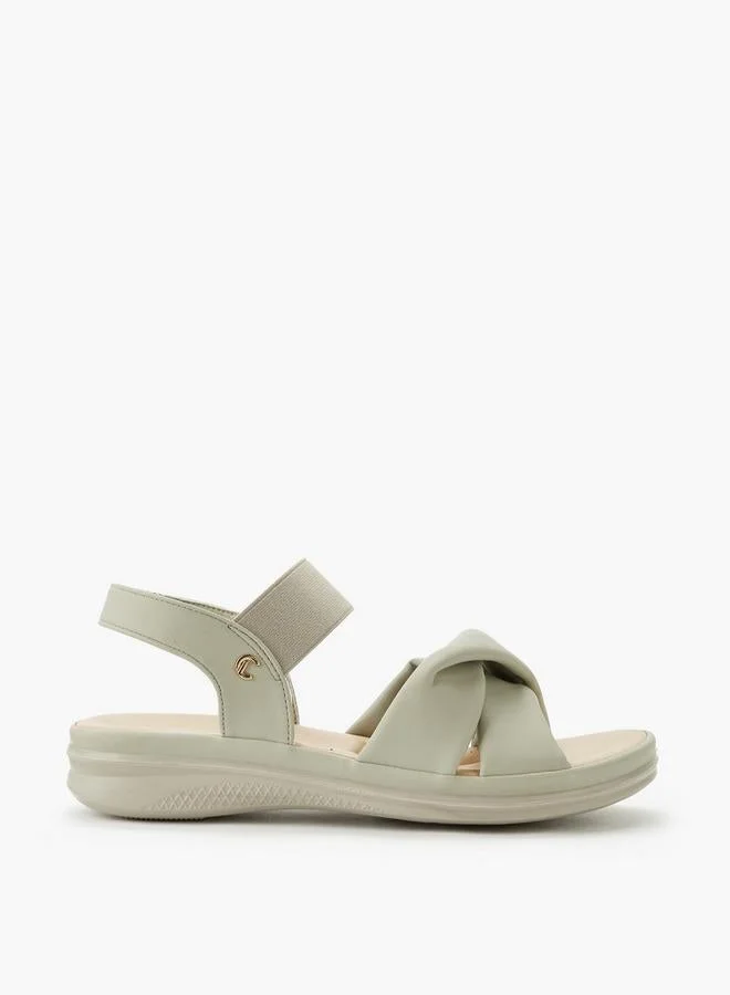 لو كونفورت Women Cross Strap Comfort Sandals