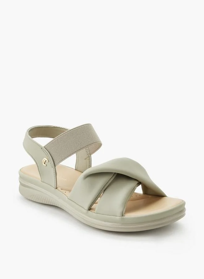 لو كونفورت Women Cross Strap Comfort Sandals