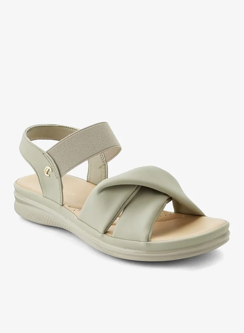 لو كونفورت Women Cross Strap Comfort Sandals