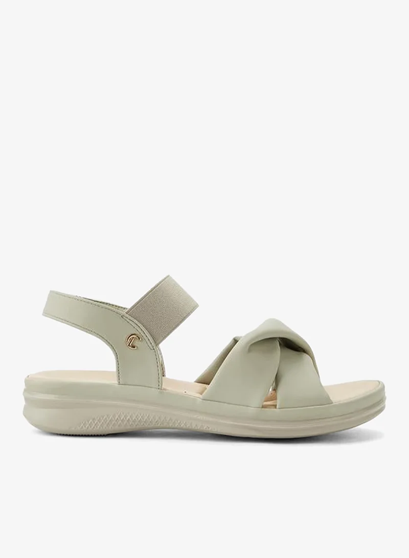 لو كونفورت Women Cross Strap Comfort Sandals