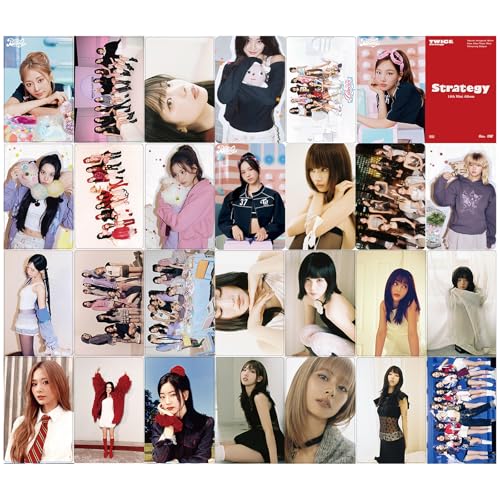 KPOPBTS بطاقات صور KPOPBTS TWICE 55 قطعة مجموعة بطاقات صور ألبوم استراتيجية بطاقات صور KPOP مجموعة بطاقات ليمو هدية للبضائع لمحبي Once - Image 3