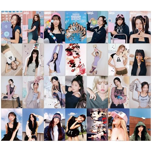 KPOPBTS بطاقات صور KPOPBTS TWICE 55 قطعة مجموعة بطاقات صور ألبوم استراتيجية بطاقات صور KPOP مجموعة بطاقات ليمو هدية للبضائع لمحبي Once - Image 4