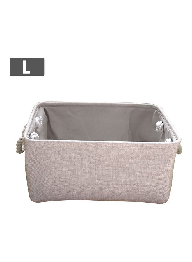 نيبمينينت سلة من القطن والكتان رمادي - Image 1