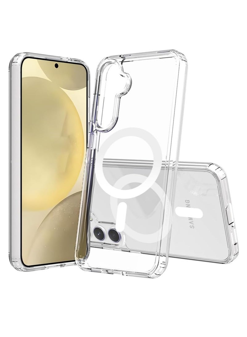 MIGOFAST Case for Samsung Galaxy S24 5G 2024, Magnetic Cover Compatible with MagSafe, Hard Back Slim Shockproof Bumper, Support Wireless Charging - Image 1