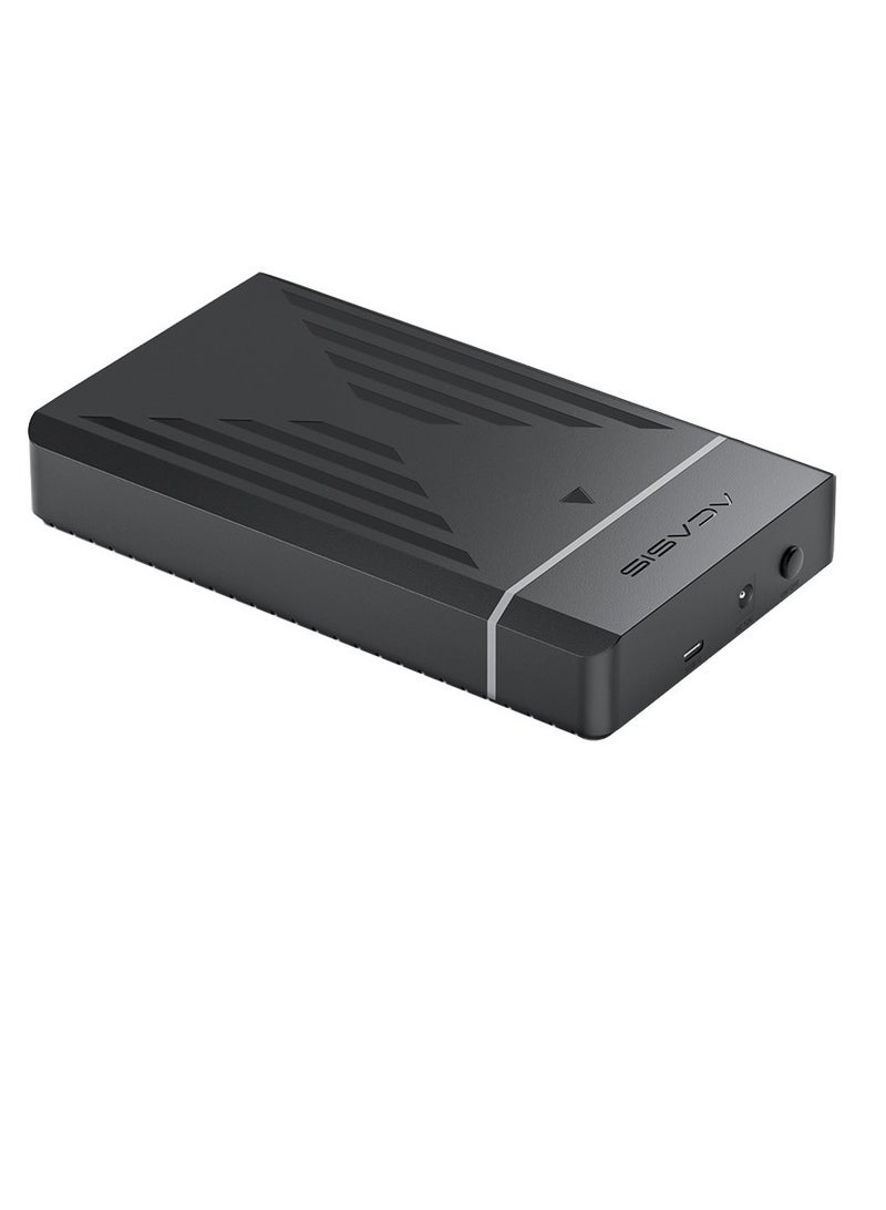 Acasis Mobile Hard Disk Box, USB 3.0 Durable Intelligent Protection Hard Disk Enclosure, Compact And Lightweight Hard Drive Case With Power Supply, (1pc, Black, 2.5 Inch)  - Image 1