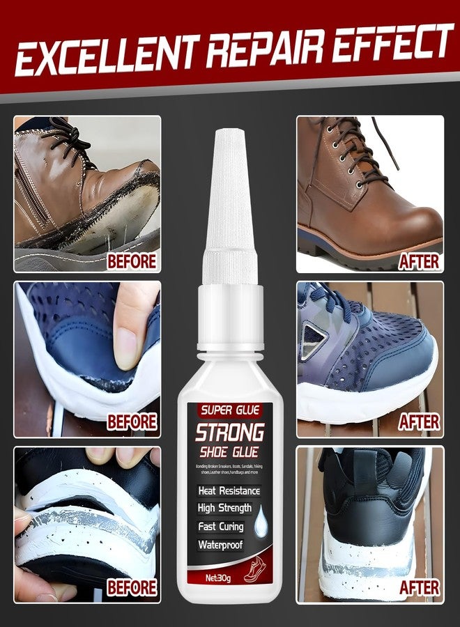 Vigorder Shoe Glue 30g, Heavy Duty Shoe Glue Sole Repair for Boots, Sneakers, and Heels, Waterproof and Flexible Adhesive for Durable Repair - Image 3