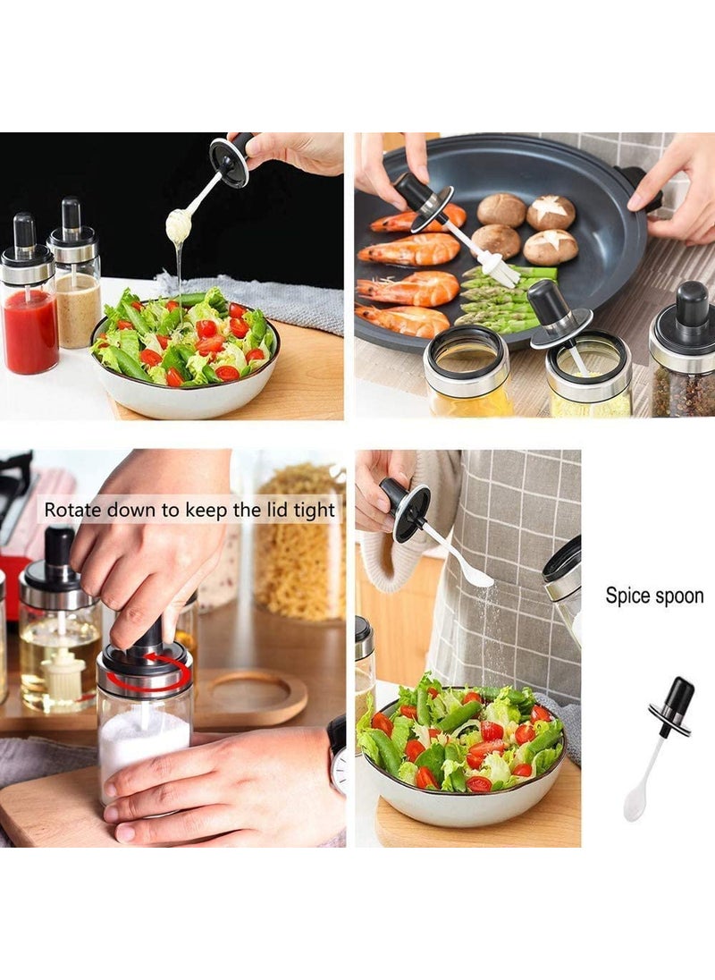 SGMSC SGMSC Borosilicate Glass Food Storage Container Jar with Brush for Ghee Butter and BBQ Tools Grilling Cooking Oil Spreader  - Image 2