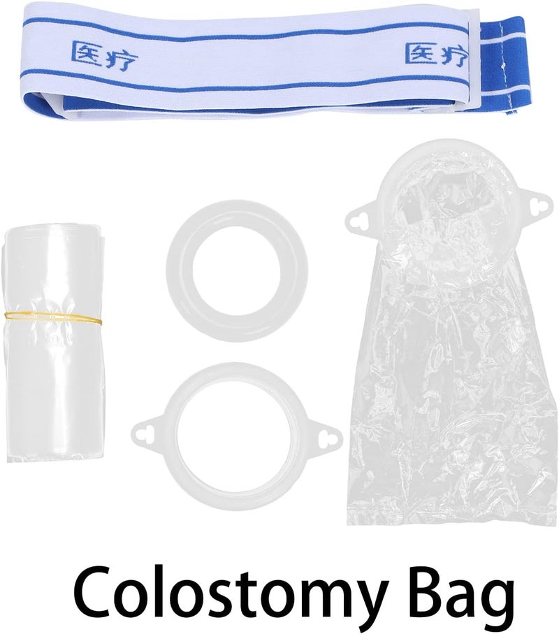 klarako 100pcs Ostomy Bags, Colostomy Bags Skin?Friendly Silicone Ostomy Ileostomy Stoma Care Pouches Bag, One Piece Drainable Ostomy Colostomy Pouch - Image 2