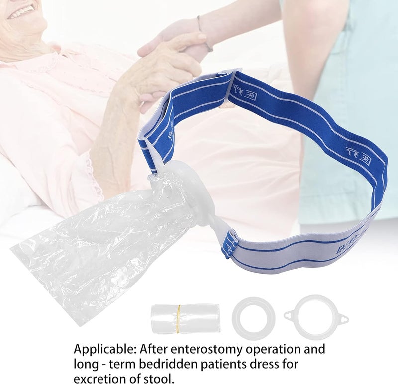 klarako 100pcs Ostomy Bags, Colostomy Bags Skin?Friendly Silicone Ostomy Ileostomy Stoma Care Pouches Bag, One Piece Drainable Ostomy Colostomy Pouch - Image 4