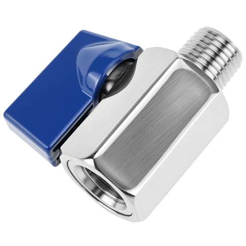 QWORK Stainless Steel Mini Ball Valve 14 NPT 20 Pcs Female Male Valves SUS304 Body DoubleSeal - Image 3