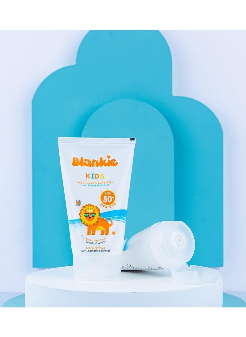 Blankie Blankie Kids Moisturizing Sunscreen SPF 50+ 120ml – High UV Protection for Sensitive Skin – Nourishing & Hydrating Formula for Kids  - Image 2