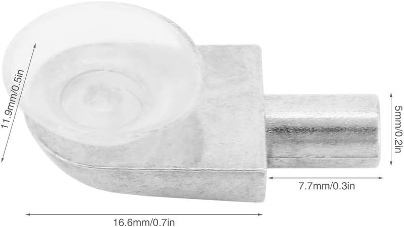 10PCS Black Shelf Brackets For Floating Glass Board Wall Layer Support - Image 3