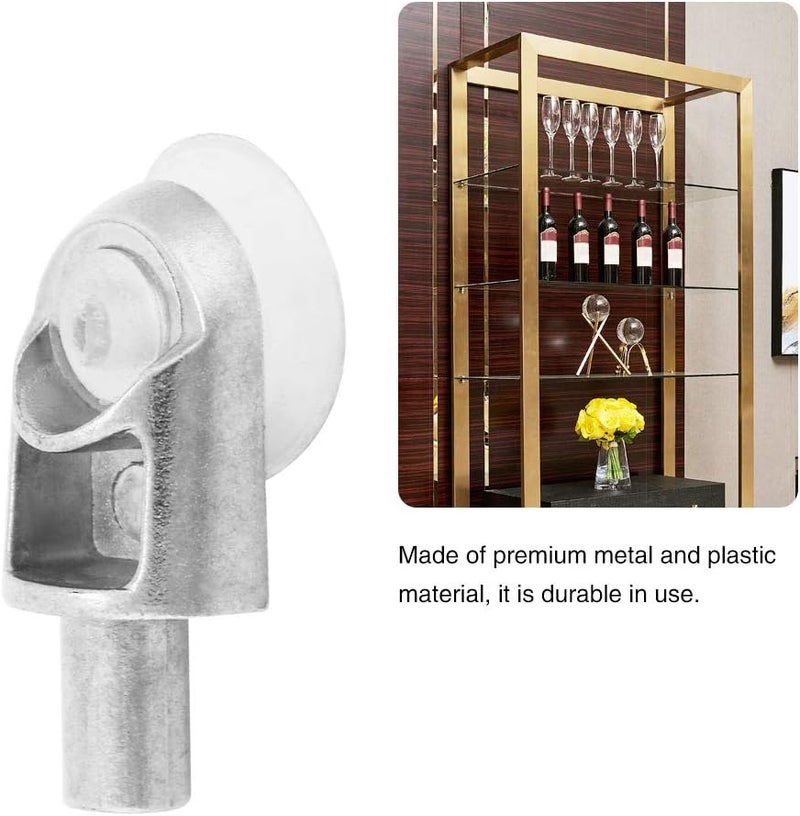 10PCS Black Shelf Brackets For Floating Glass Board Wall Layer Support - Image 4