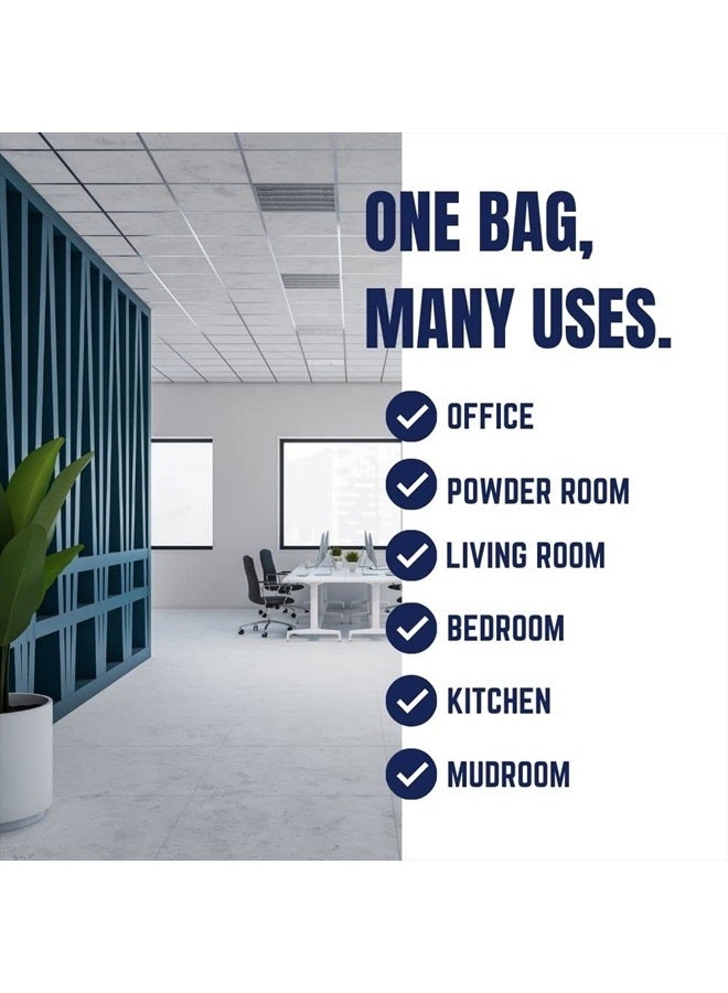 Plasticplace أكياس قمامة سعة 6 جالون، 0.7 مل، أكياس قمامة بيضاء بسلك سحب، 17" × 20" (100 قطعة) - Image 4