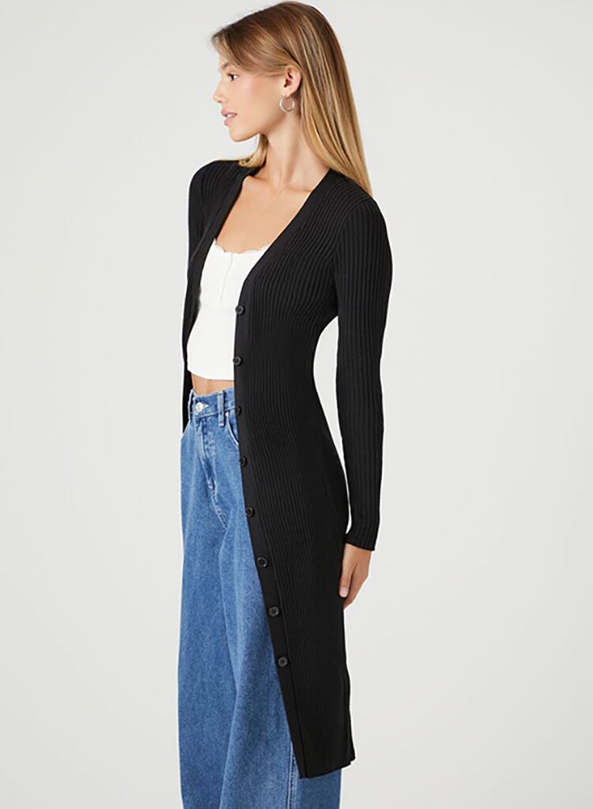 FOREVER 21 Long Ribbed Knit Cardigan - Image 2