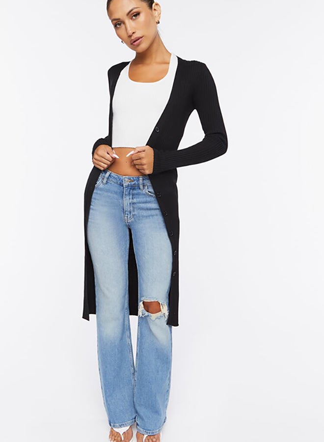 FOREVER 21 Long Ribbed Knit Cardigan - Image 5