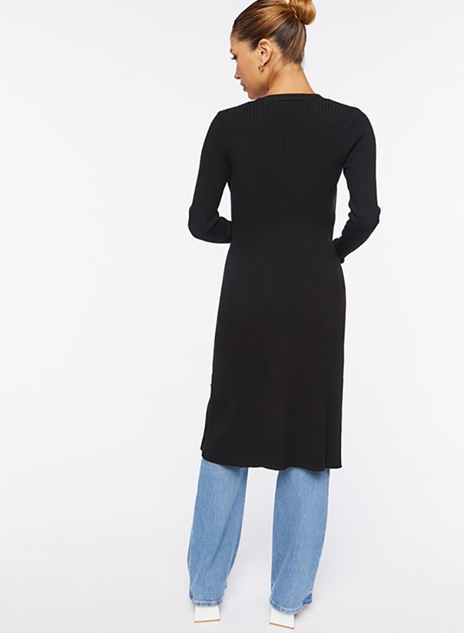 FOREVER 21 Long Ribbed Knit Cardigan - Image 4