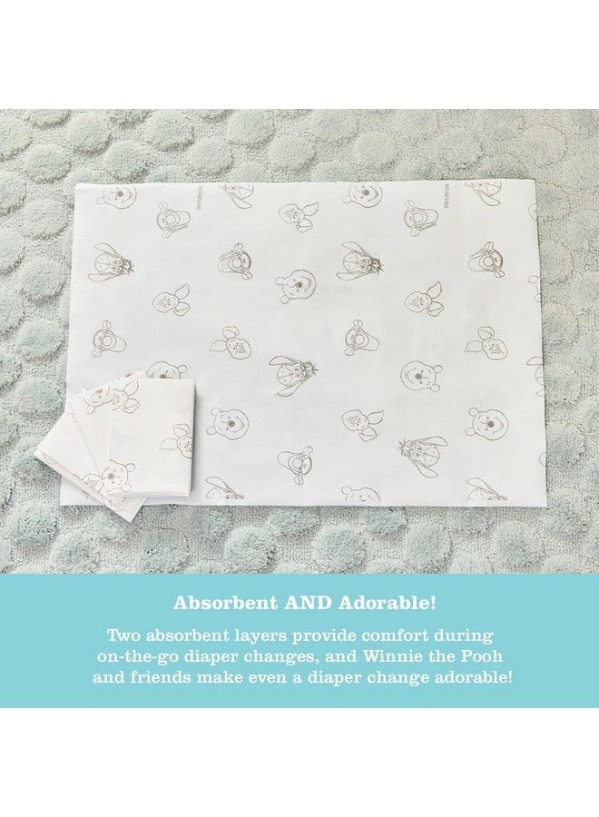 J.L. Childress Disney Baby by J.L. Childress Disposable Changing Pads for Baby - Diaper Changing Table Covers, Travel Essentials for Babies, Absorbent Liner Pads, Leak-Resistant, 26"x18" - Winnie The Pooh, 24 Count - Image 4