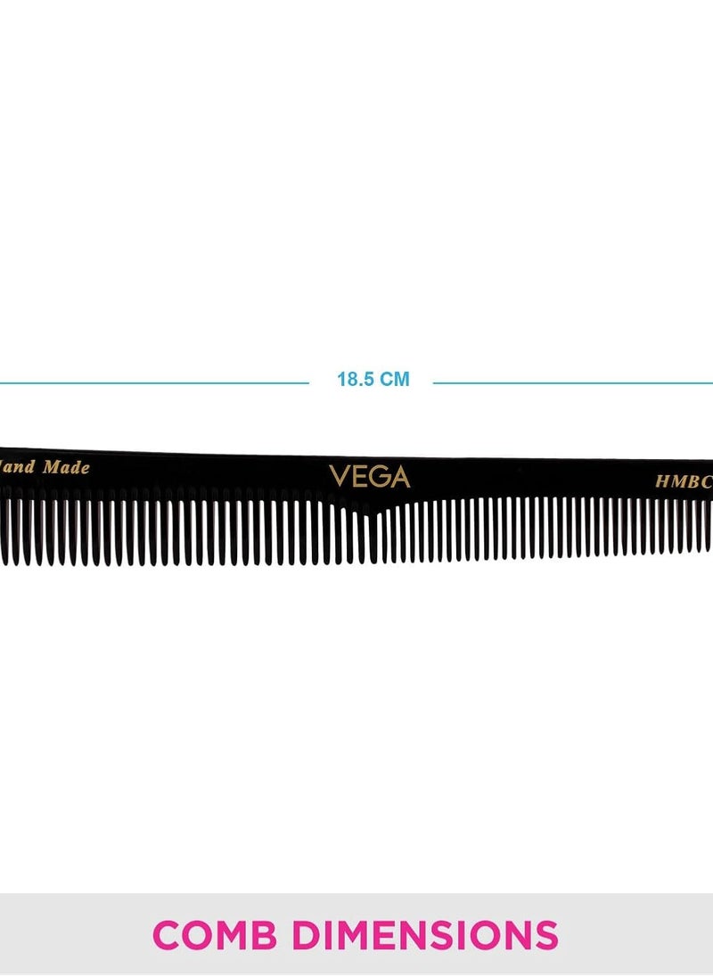 Vega Vega Handmade Black Comb - General Grooming HMBC-110 1 Pcs  - Image 3