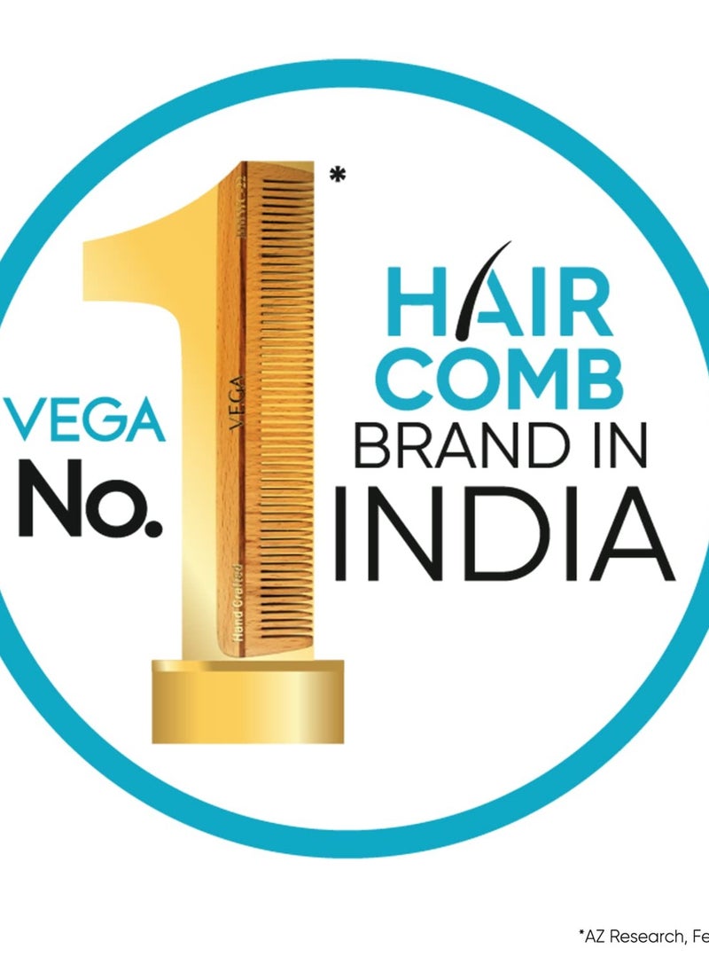 Vega Vega Handmade Black Comb - General Grooming HMBC-110 1 Pcs  - Image 2