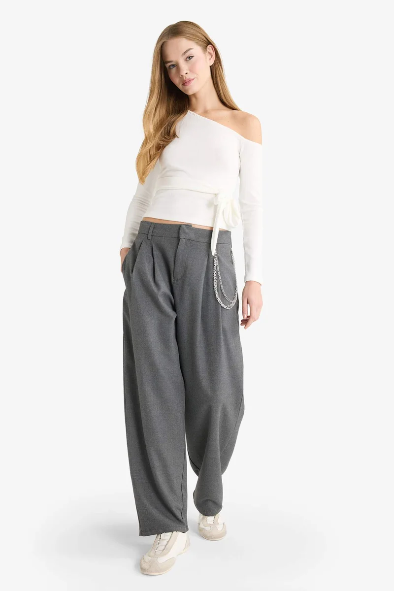 ديفاكتو Baggy Fit Double Pocket Trousers
