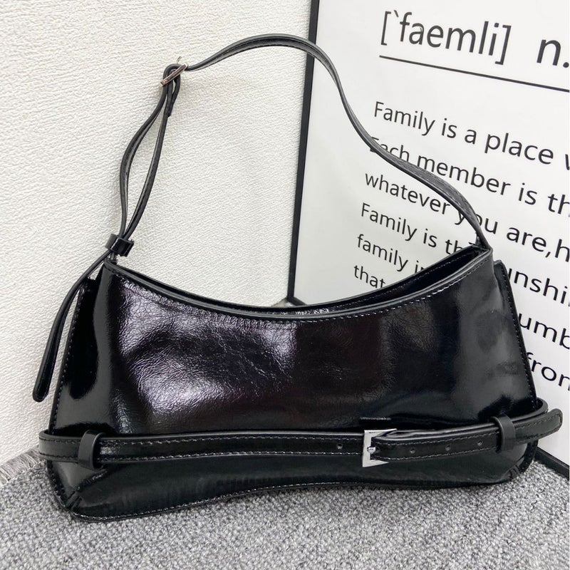 2024 Chic French Baguette Shoulder Bag Red Red - Image 5