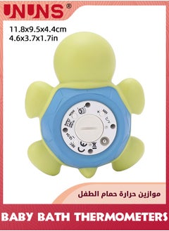 UNUNS Baby Bath Thermometer,Cute Tortoise Bathroom Water Thermometer For Kids,Bathroom Safety Temperature Thermometer With Automatic Water Induction Switch,LED Temperature Warning,Smart Accurate  - Image 3