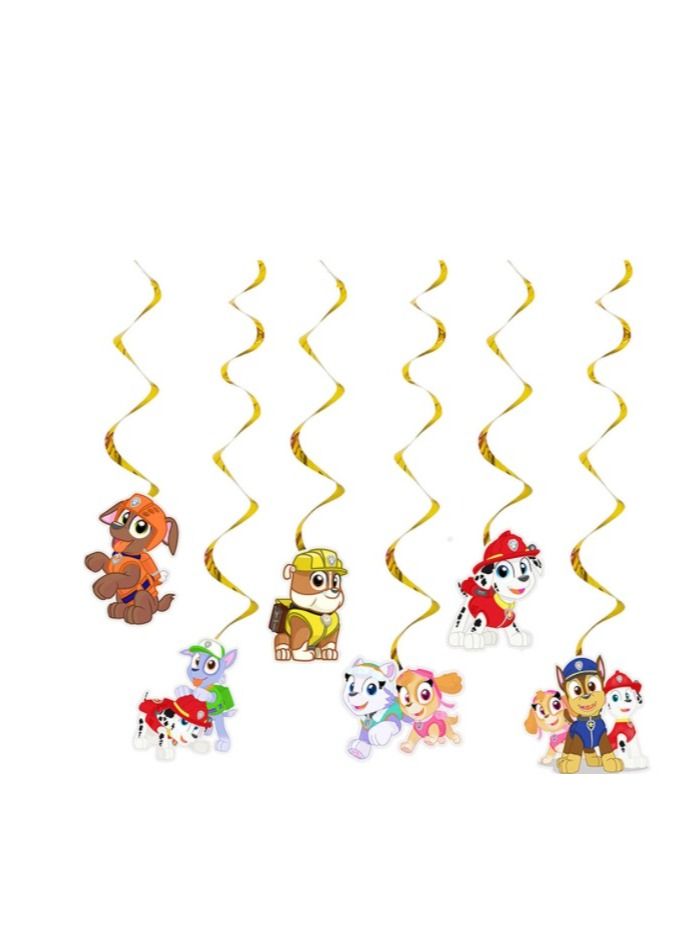 Tamona 6-Piece Paw Patrol Birthday Theme Dangler - Image 3