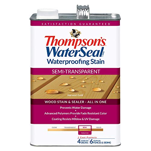 Thompson's THOMPSONS WATERSEAL TH.042811-16 Semi-Transparent Waterproofing Stain, Harvest Gold - Image 1