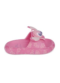 UrbanHaul UrbanHaul Girls Disney Angel Print Slip on Sliders For Kids Suitable for Daily Use, ( Color:- Pink  - Image 4