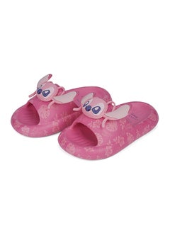 UrbanHaul UrbanHaul Girls Disney Angel Print Slip on Sliders For Kids Suitable for Daily Use, ( Color:- Pink  - Image 1
