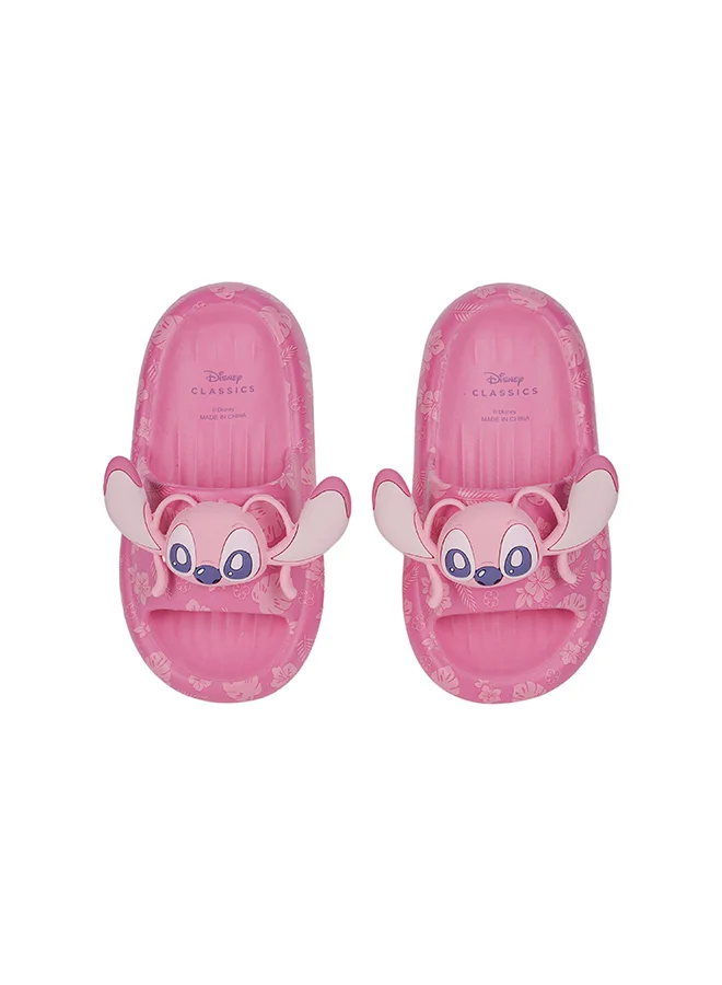 Urbanhaul  UrbanHaul Girls Disney Angel Print Slip on Sliders For Kids Suitable for Daily Use, ( Color:- Pink for Women | Best Price UAE