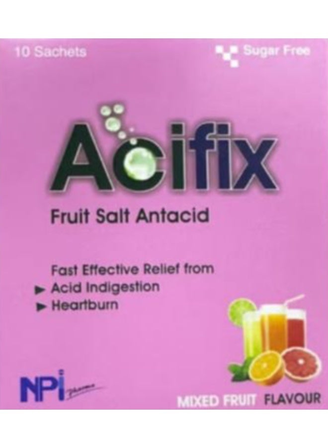 Acifix Sachet Mixed Fruit Flavour 10S