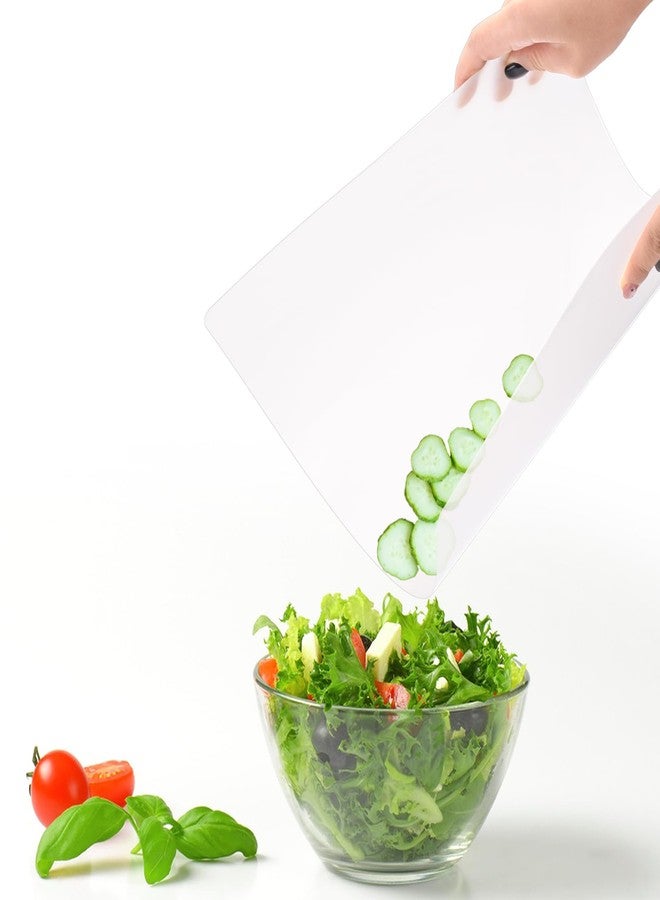 ZENFUN 30 Pack Plastic Cutting Board Mats, Flexible Clear Cutting Mats 17 x 11 In, Kitchen Cutting Board Sheets Frosted Placemats BPA-Free, Non-Porous - Image 3