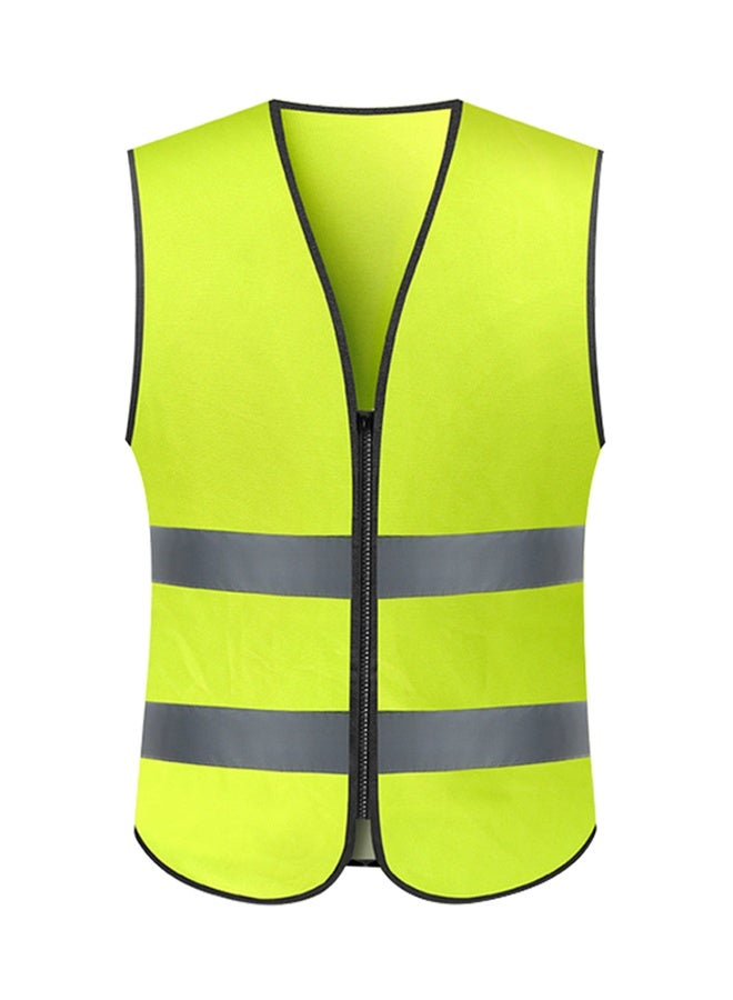High Visibility Reflective Safety Vest Workwear Working Clothes Reflective Vest Security Clothing Day Night Motorcycle Cycling Warning Safety Waistcoat Yellow 0.2kg