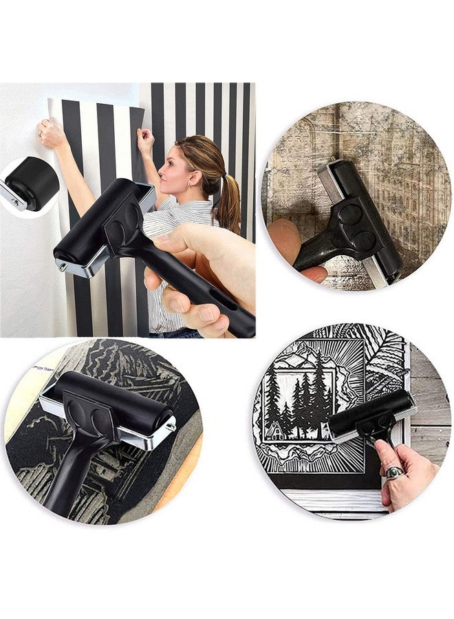 VinBee Soft Rubber Brayer Rollers For Crafting Brayer Rollers For Printmaking Brayer Tool Paint Brush Ink Applicator Art Craft Oil Painting Tool 3 Pack (2.4 Inch4 Inch5.9 Inch) - Image 3