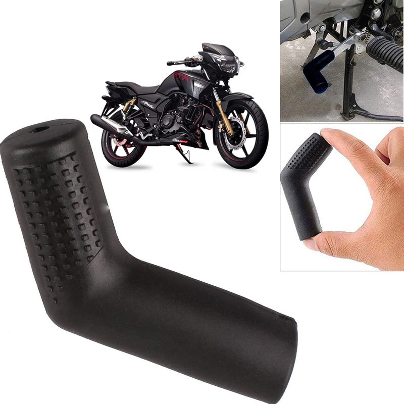 Ramanta Imported Motorcycle Rubber Gear Shiftier Sock Boot and Shoe Protector Shift Cover for TVS Apache RTR 160 - (Black Finish)